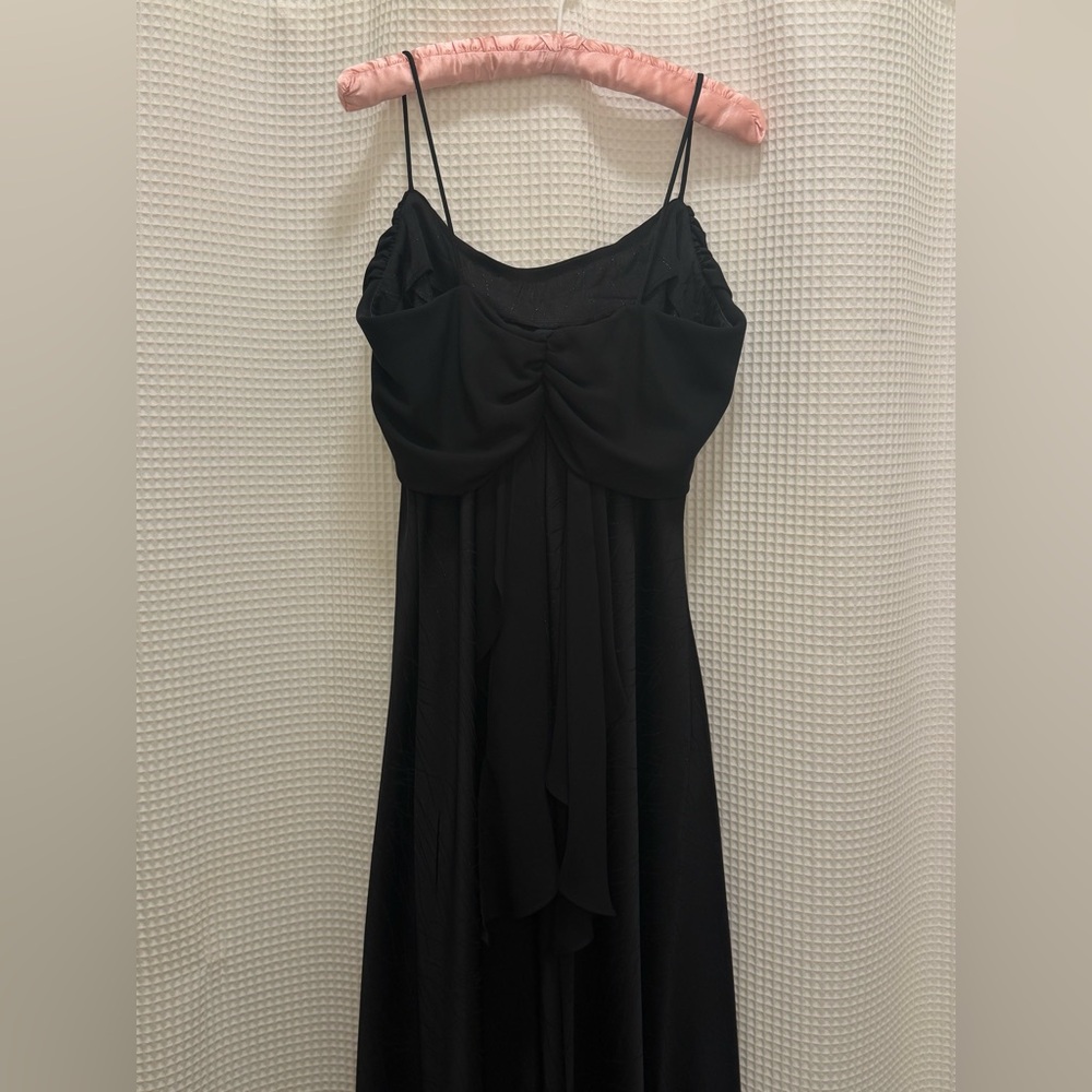 Vintage Black Evening Dress with Sash - size 12 - Picture 6 of 10
